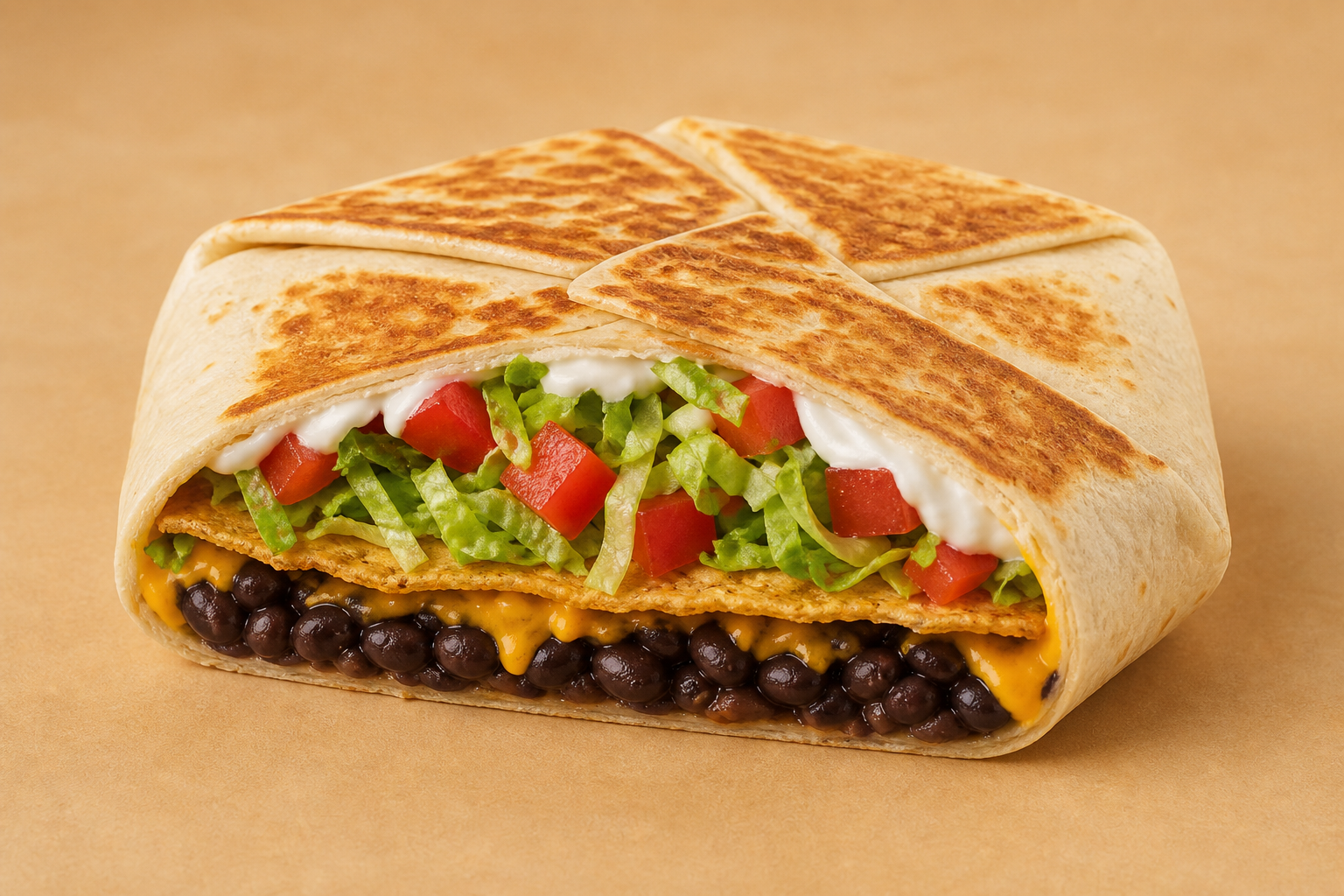 Black Bean Crunchwrap Supreme