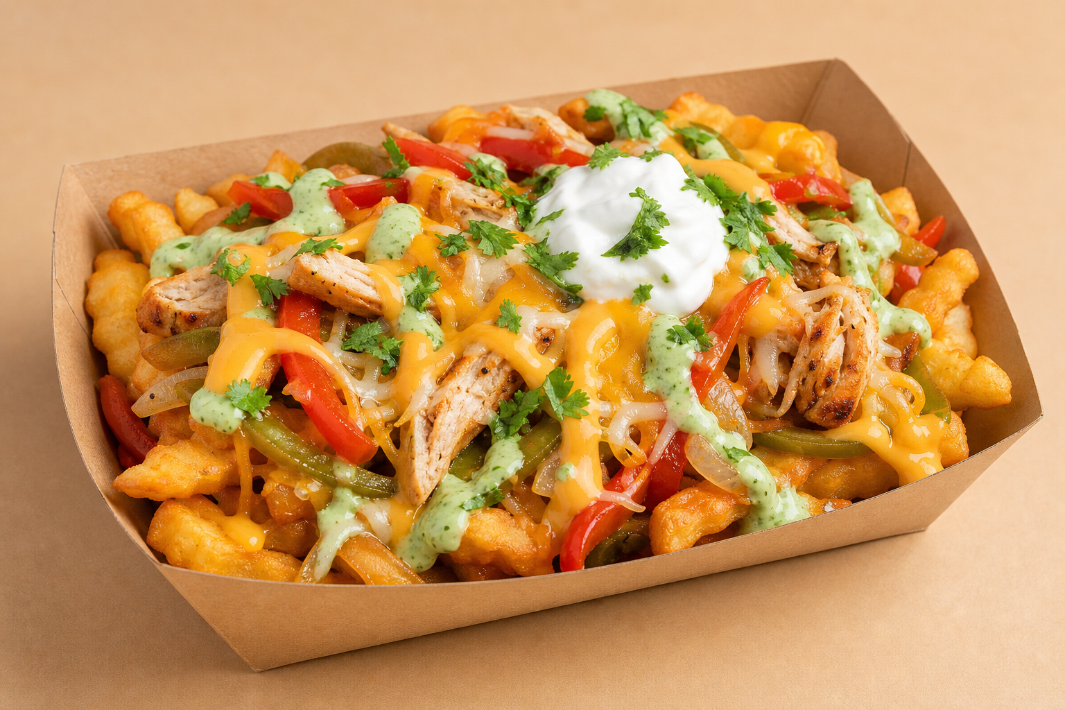 Chicken Fajita Nacho Fries